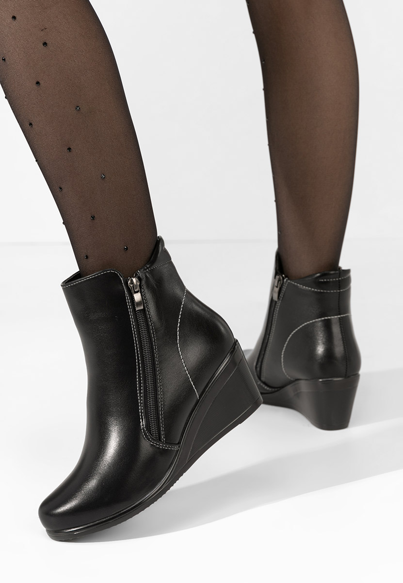 Armandina fekete platform bokacsizma
