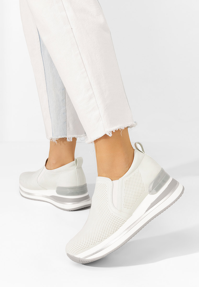 Reba fehér platform sneaker cipő 