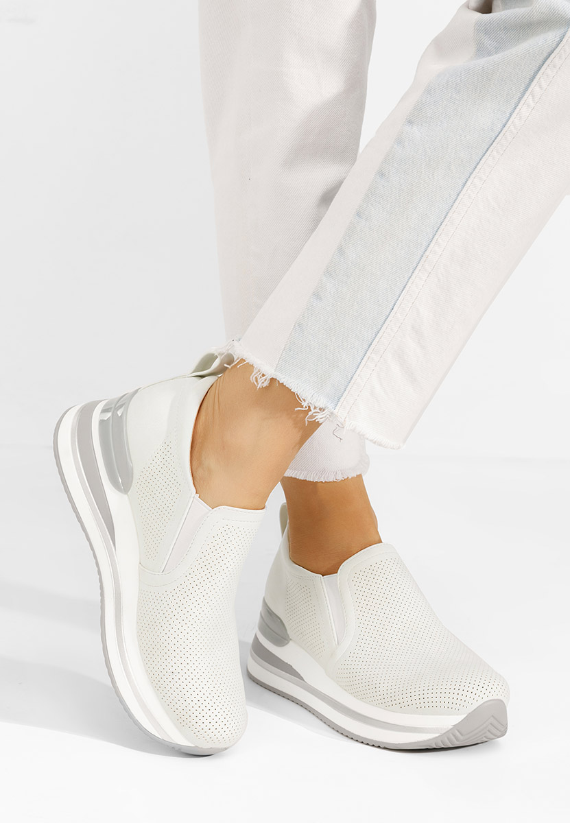 Reba fehér platform sneaker cipő 