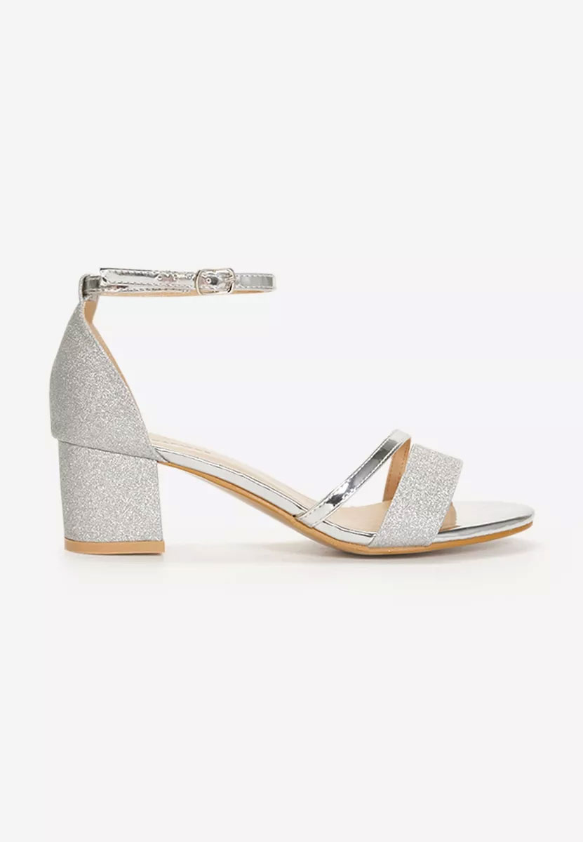 Malena v5 ezüst elegáns női szandál