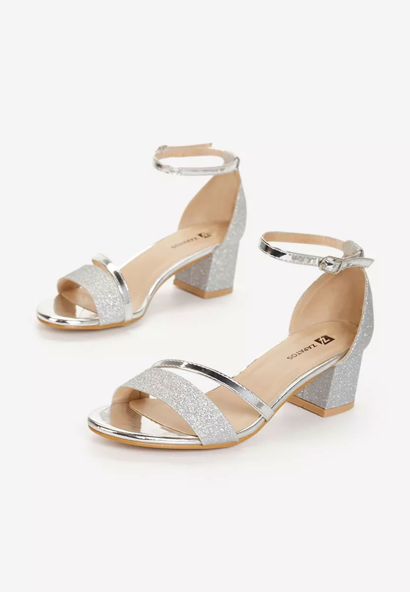 Malena v5 ezüst elegáns női szandál
