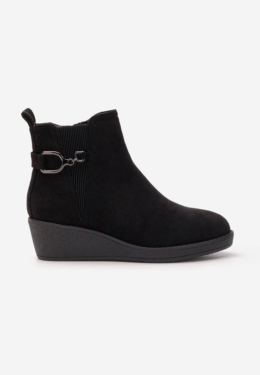 Sherilyne fekete platform bokacsizma