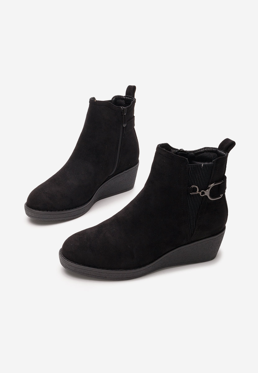 Sherilyne fekete platform bokacsizma