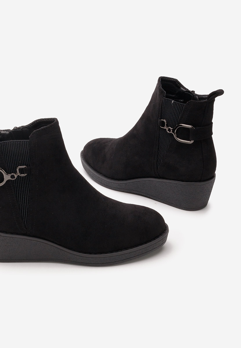 Sherilyne fekete platform bokacsizma