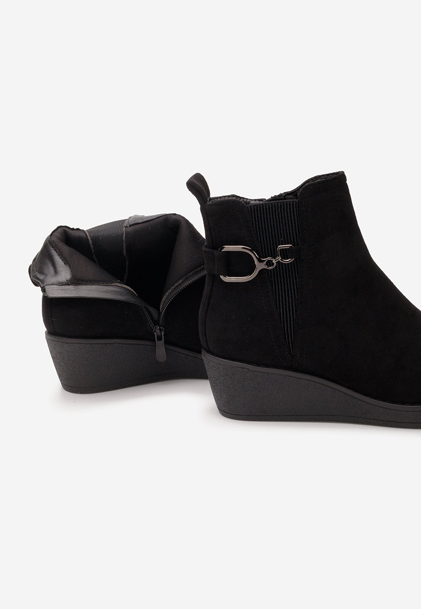 Sherilyne fekete platform bokacsizma