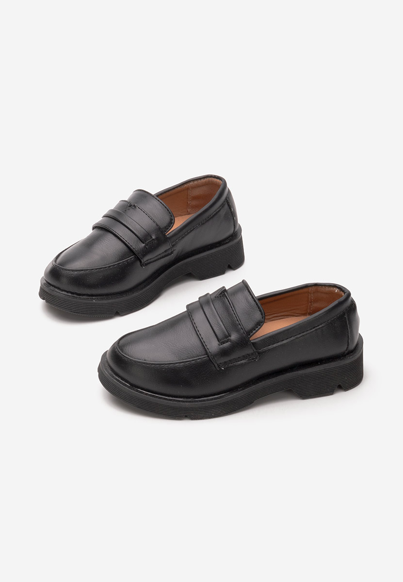 Wazz fekete mokaszin fiúknak