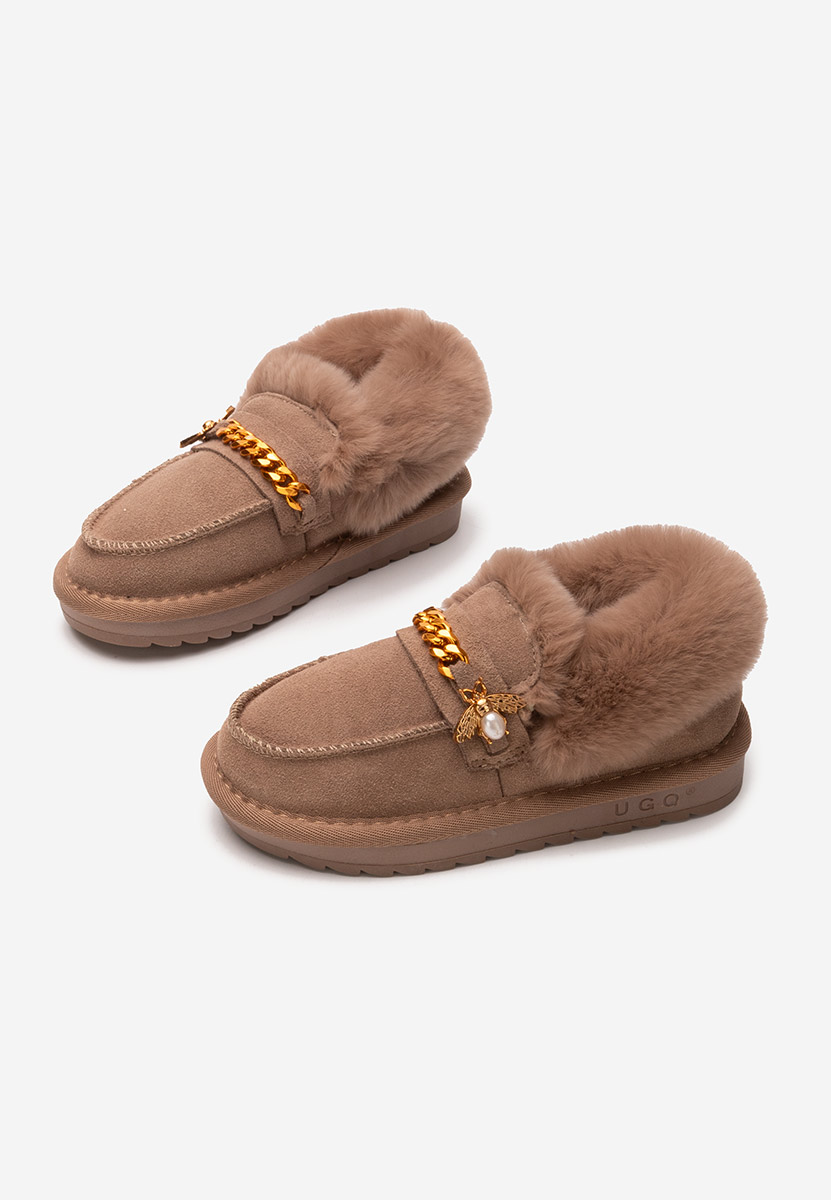 Annamae bézs lány bokacsizma