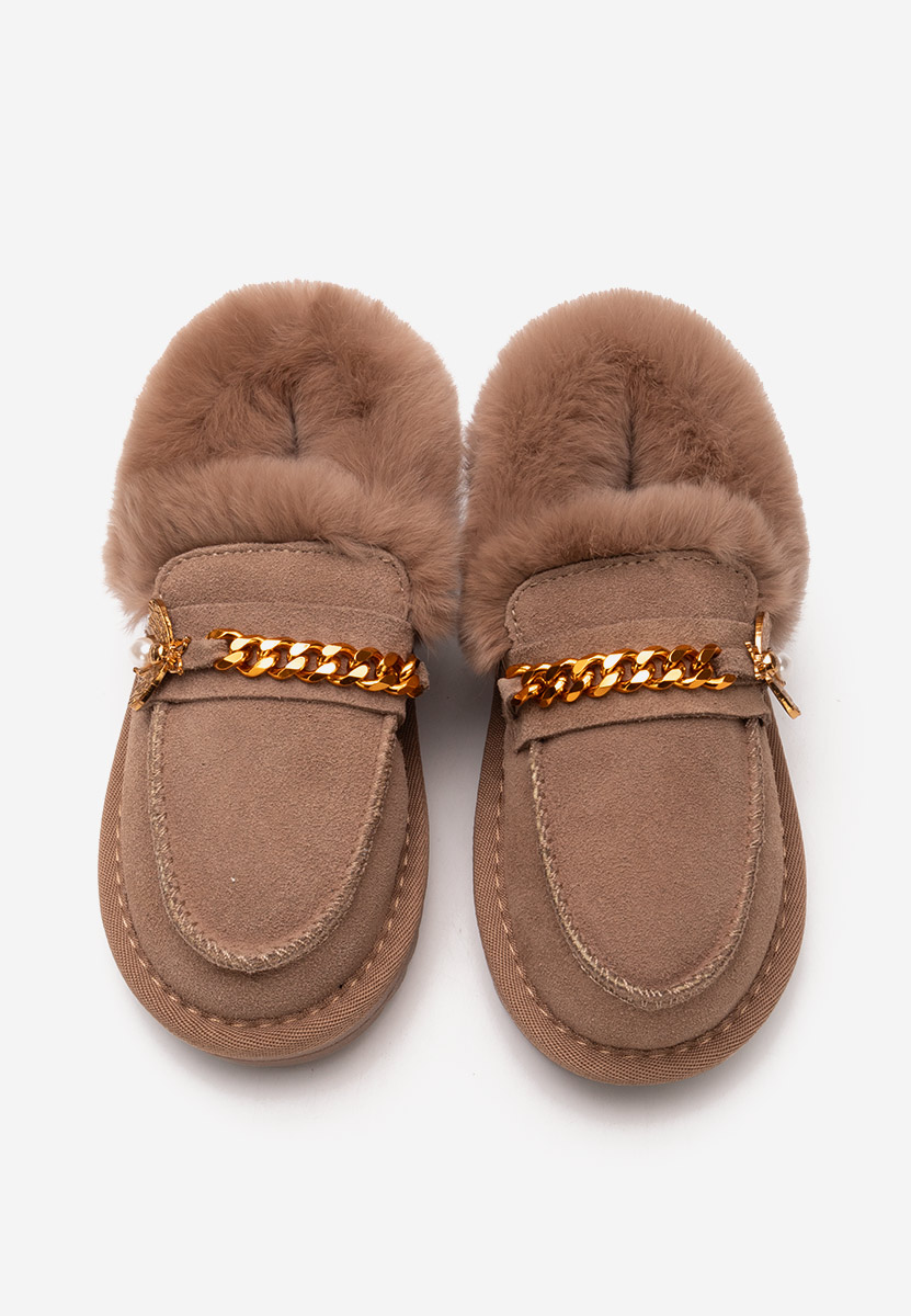 Annamae bézs lány bokacsizma