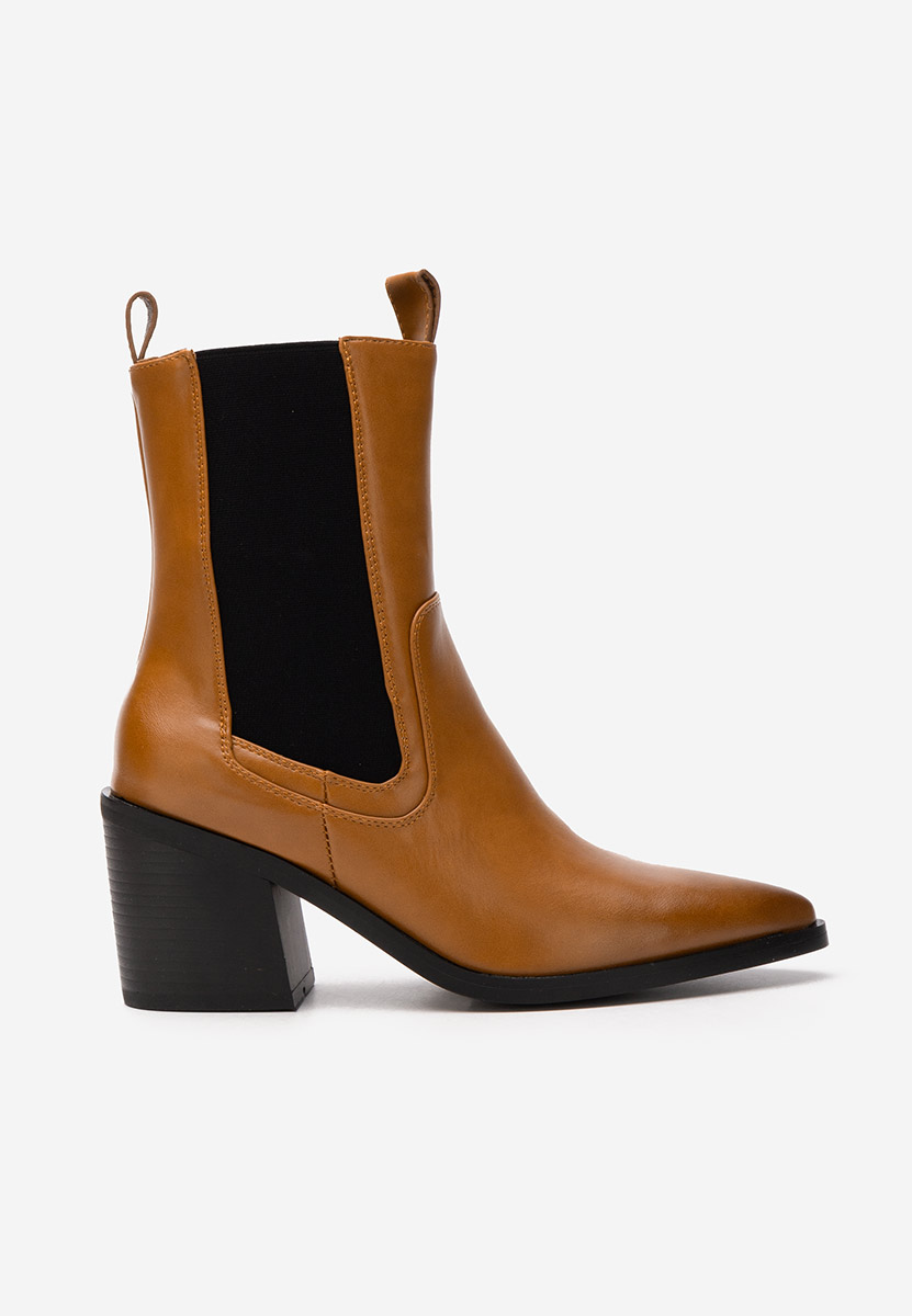 Syreeta camel cowboy csizma