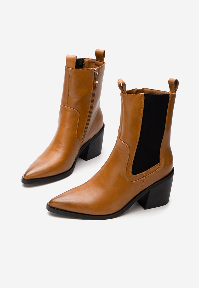 Syreeta camel cowboy csizma