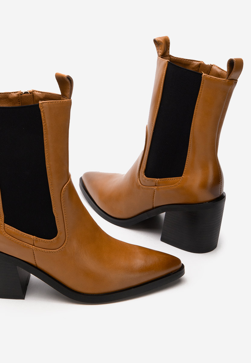 Syreeta camel cowboy csizma