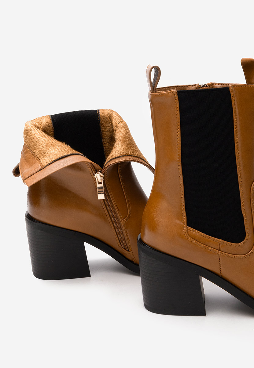 Syreeta camel cowboy csizma