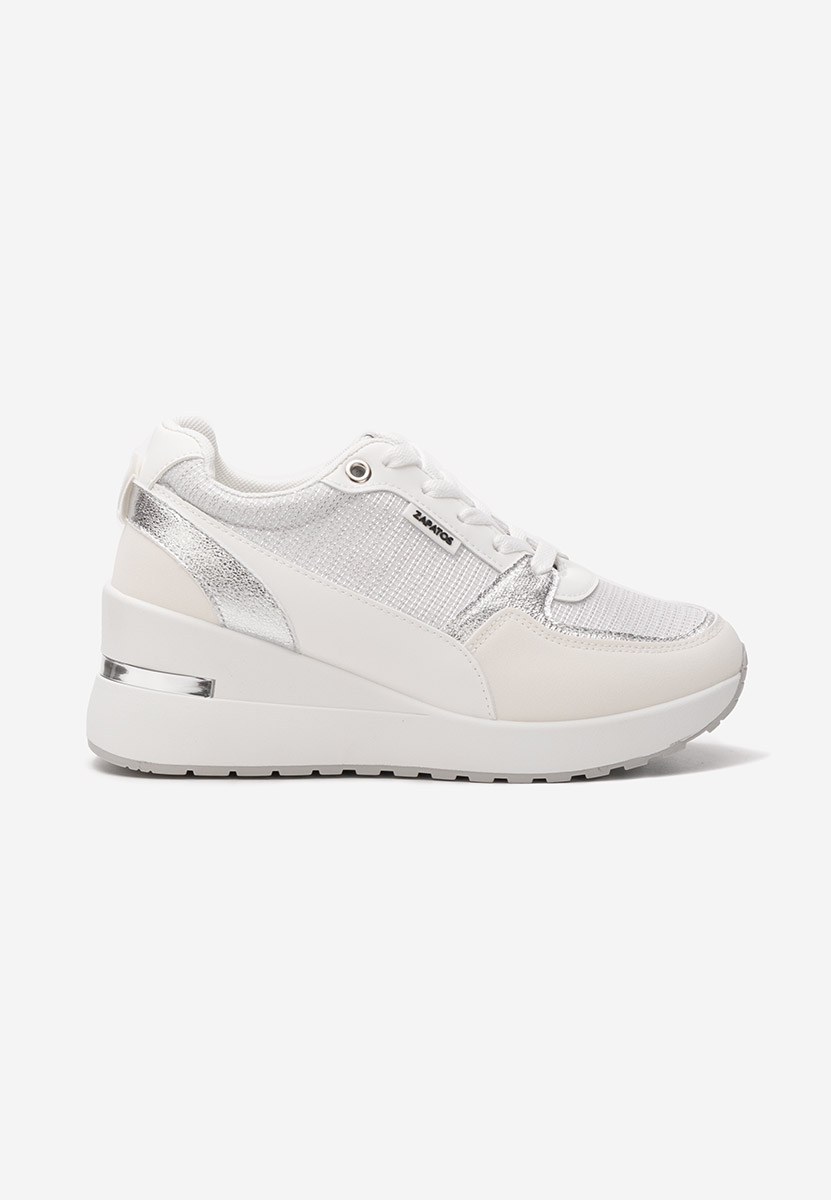Zaneta fehér platform sneaker cipő 