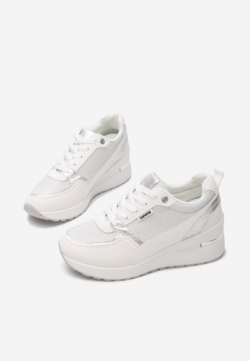 Zaneta fehér platform sneaker cipő 