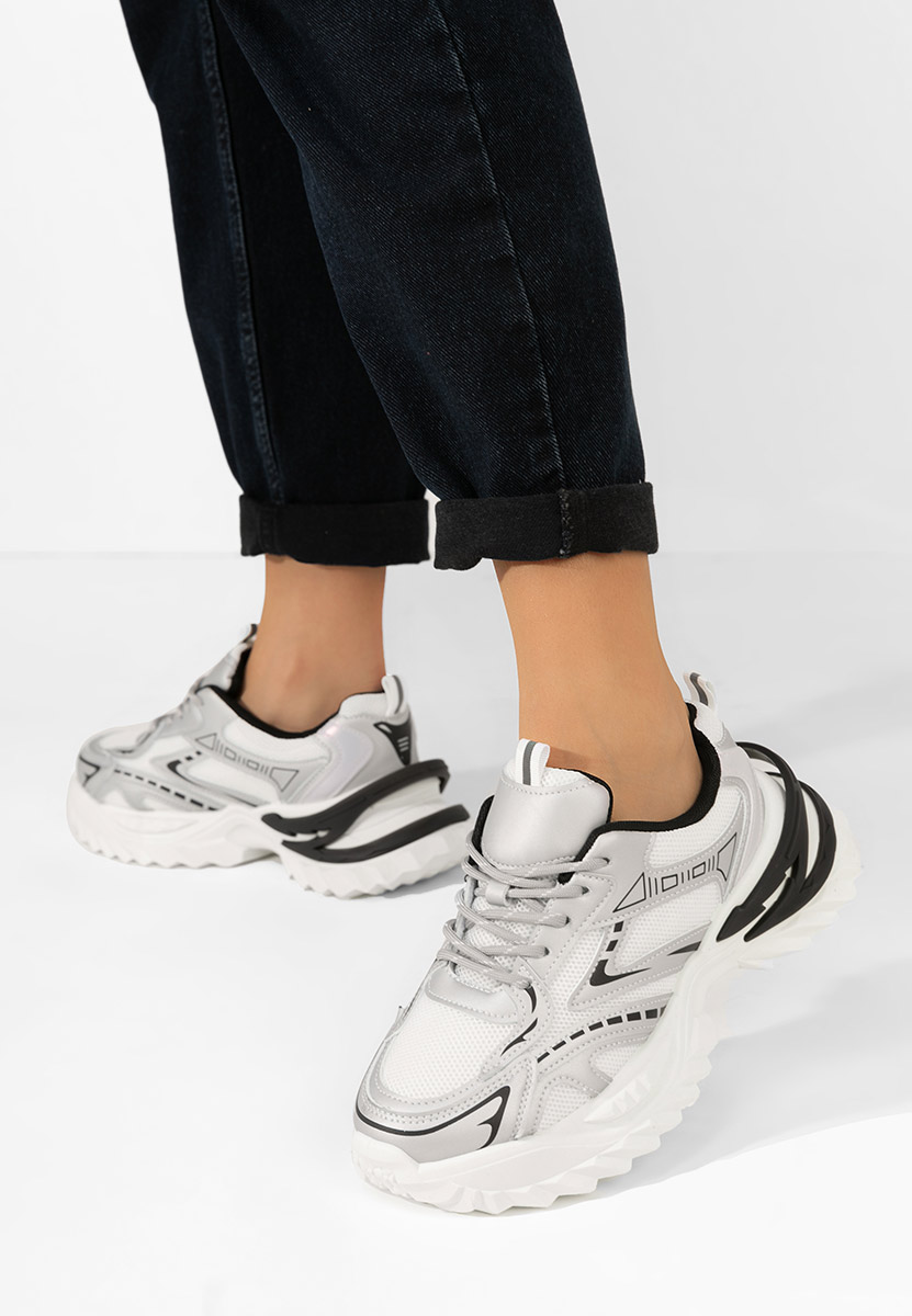 Keely ezüst platform sneaker cipő 