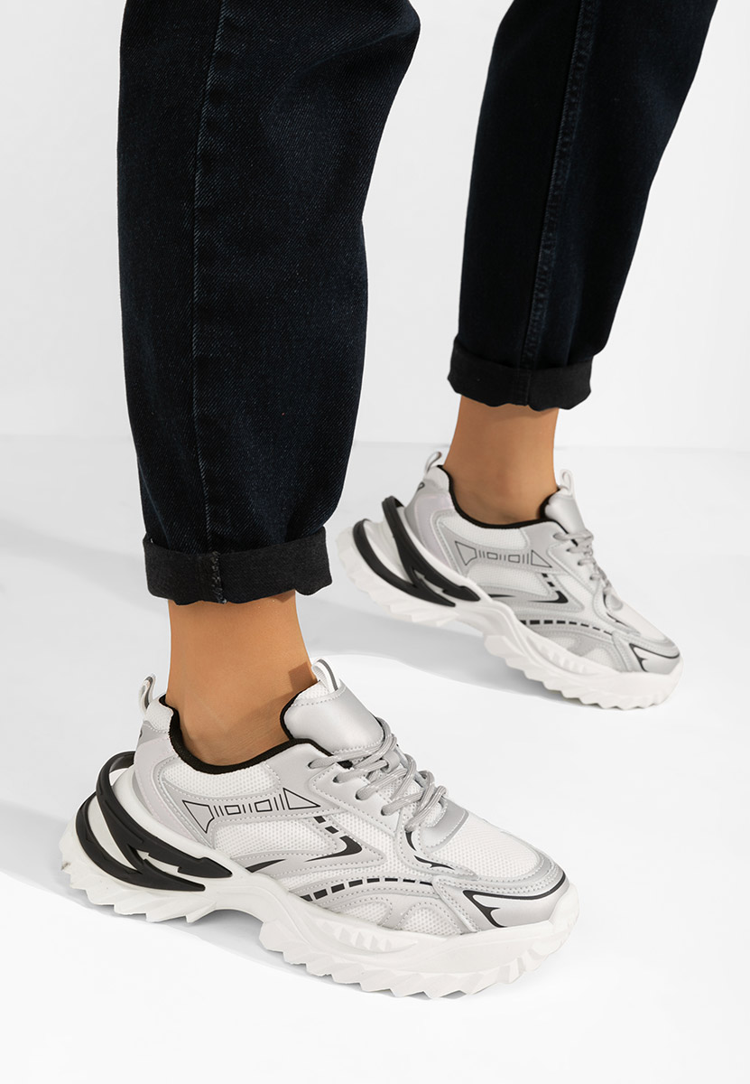 Keely ezüst platform sneaker cipő 