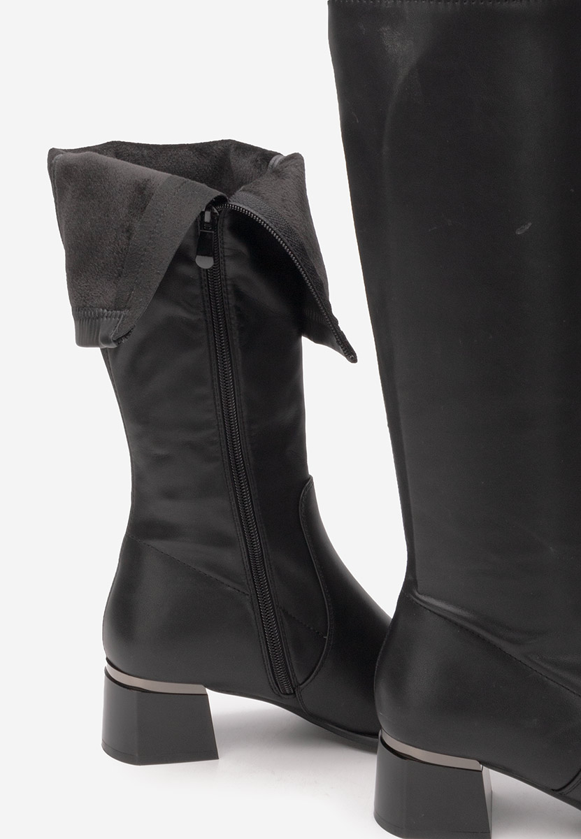 Lissette fekete magassarkú csizma