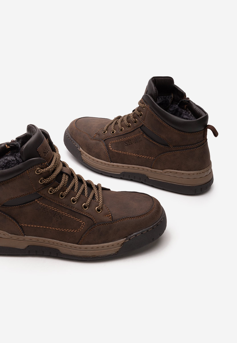 Santos barna férfi bokacsizma