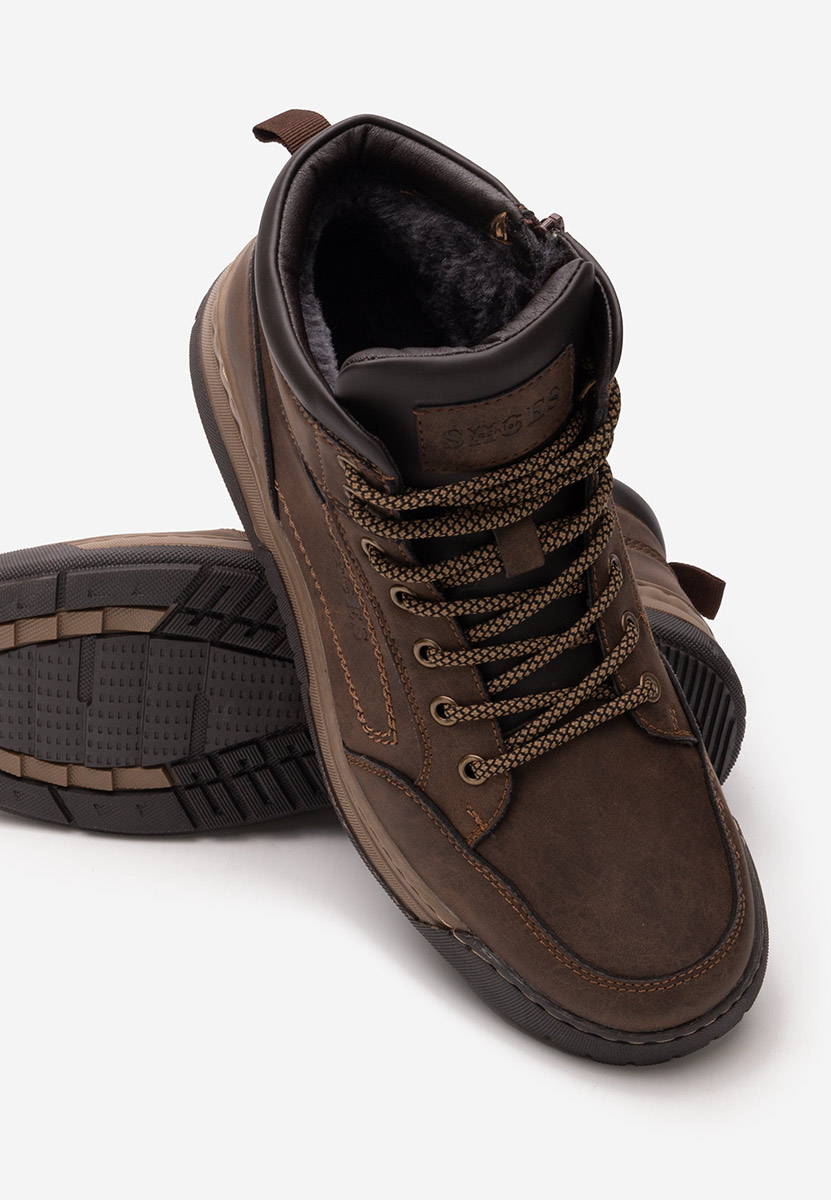 Santos barna férfi bokacsizma