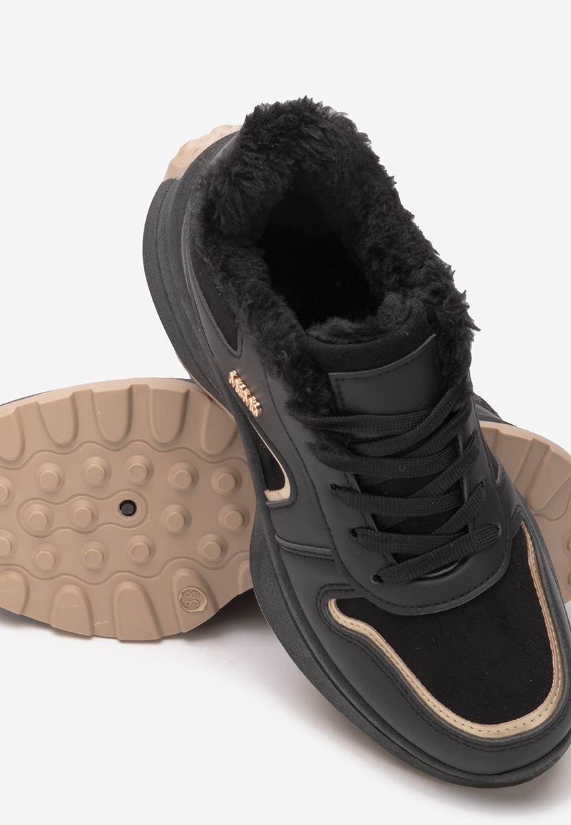 Azaira fekete női téli tornacipők