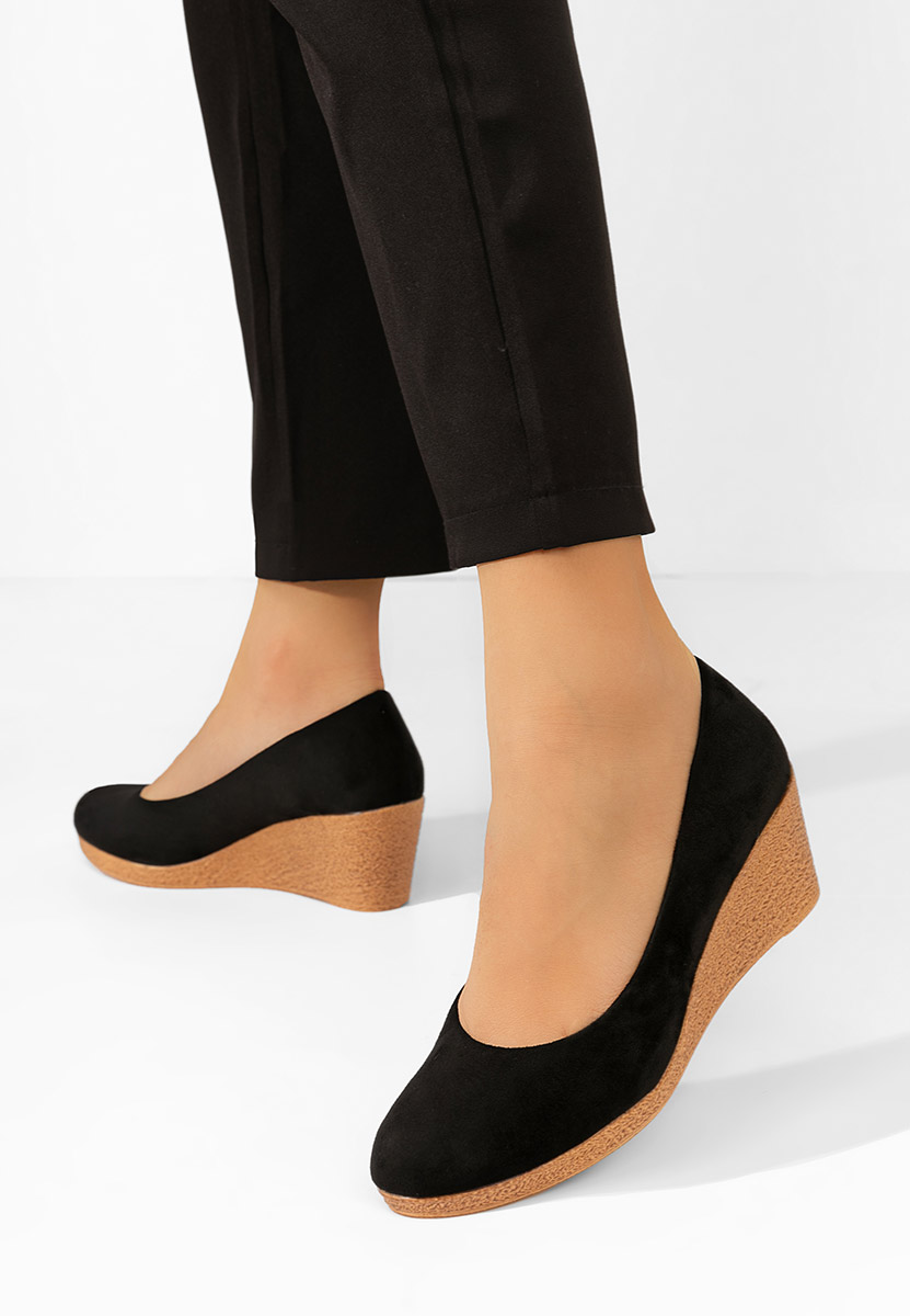 Gricelda fekete platform cipők