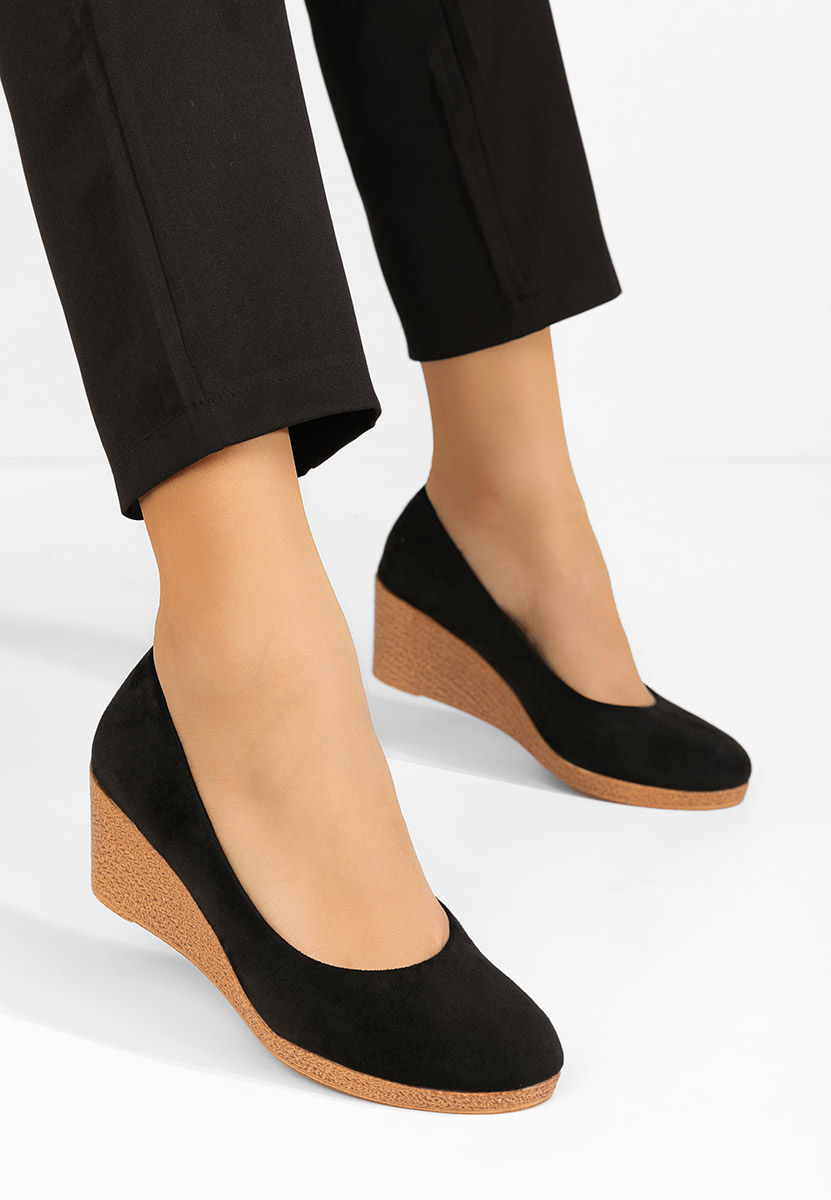 Gricelda fekete platform cipők