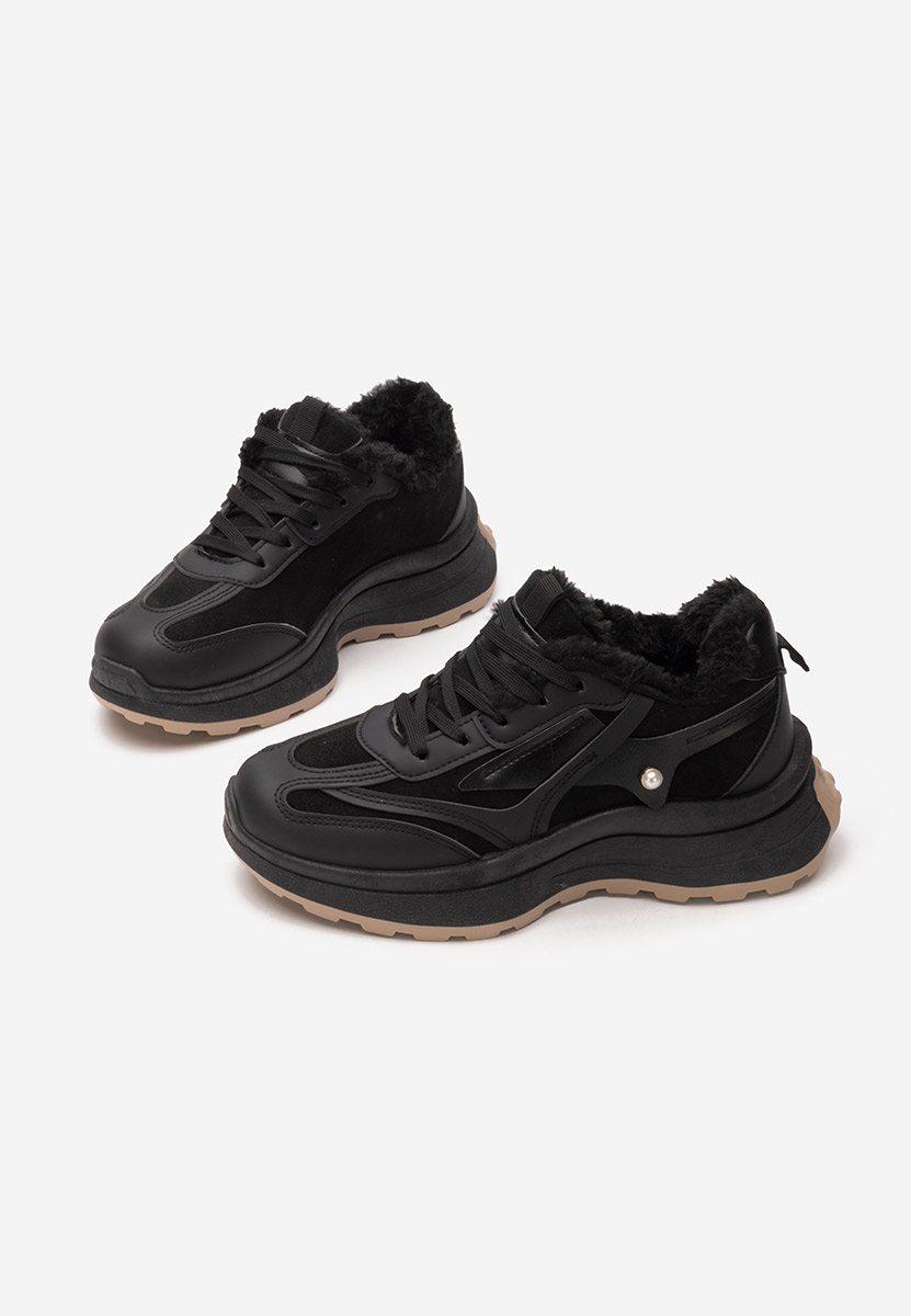 Elliza fekete női téli tornacipők