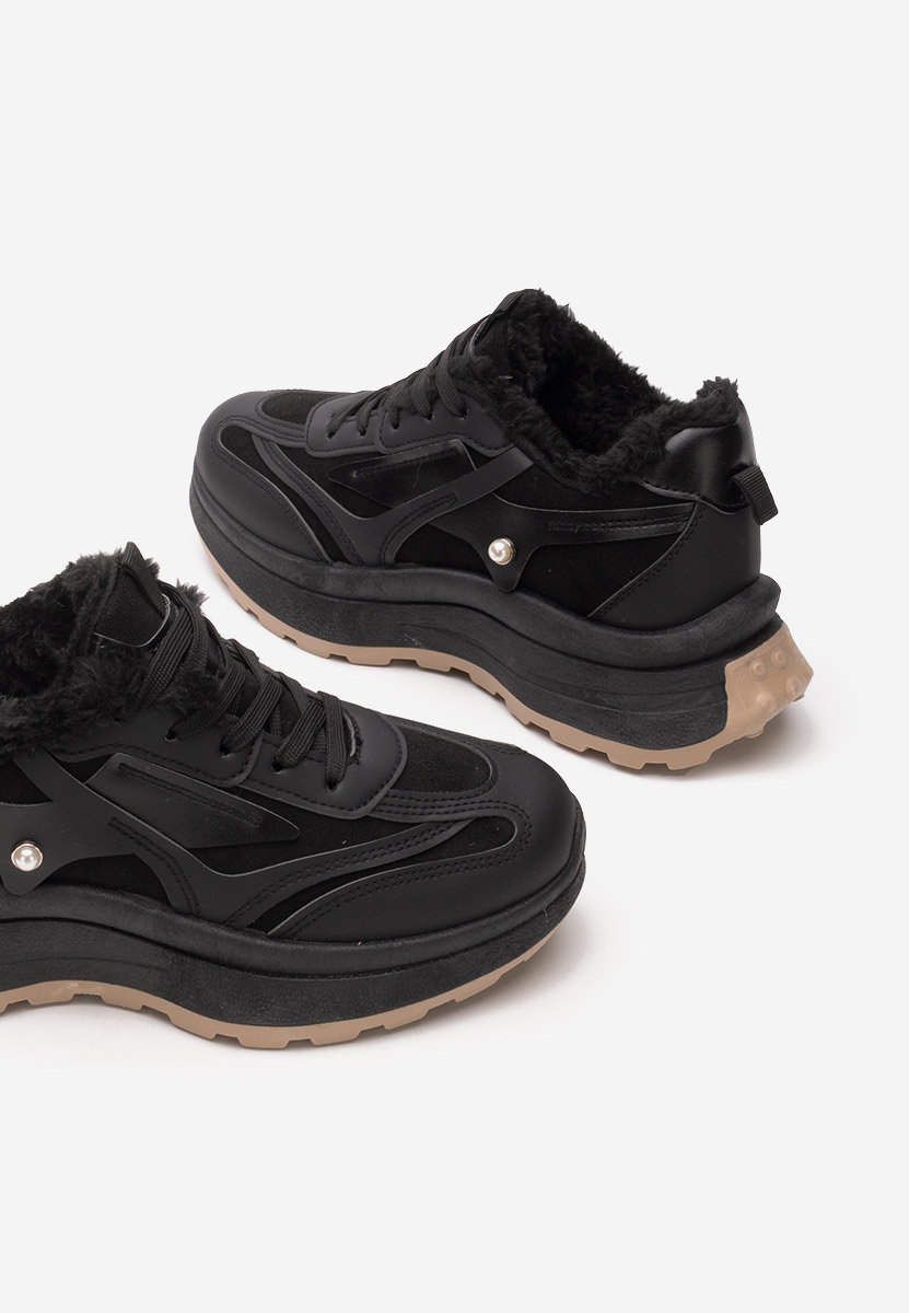 Elliza fekete női téli tornacipők