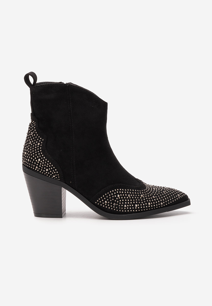 Yvone fekete cowboy csizma