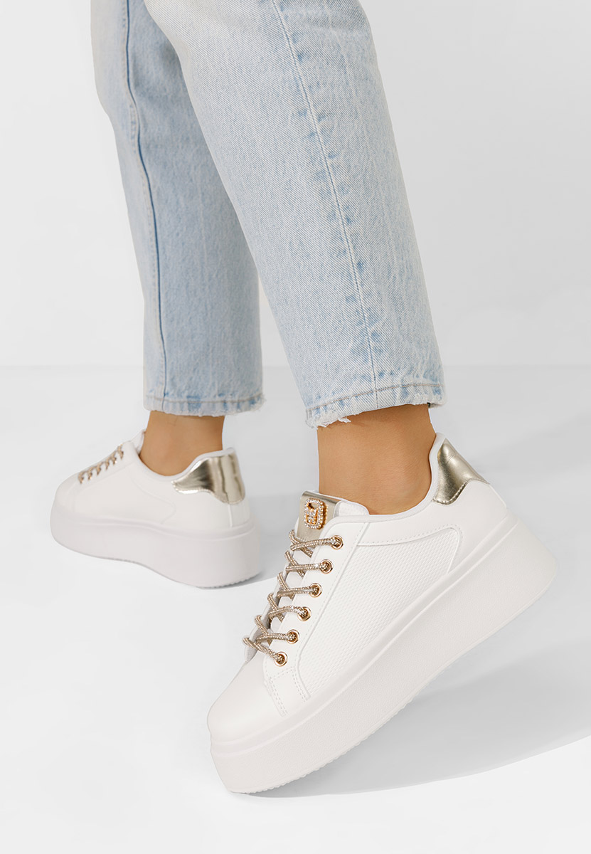 Shauna fehér platform sneaker cipő 