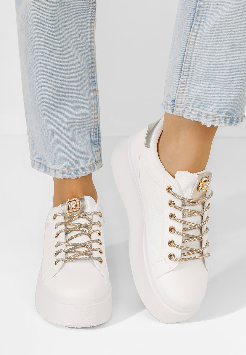 Shauna fehér platform sneaker cipő 