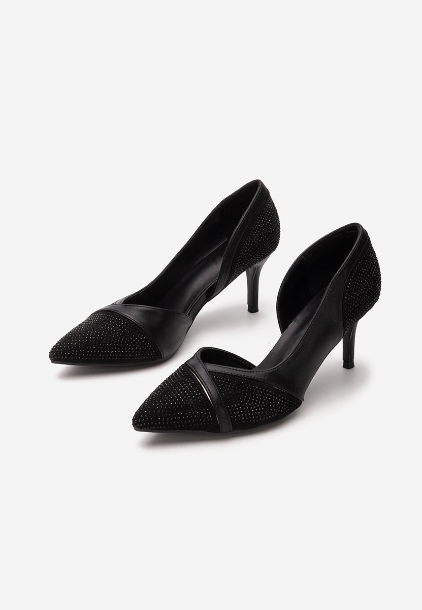 Simone fekete tűsarkú cipő 