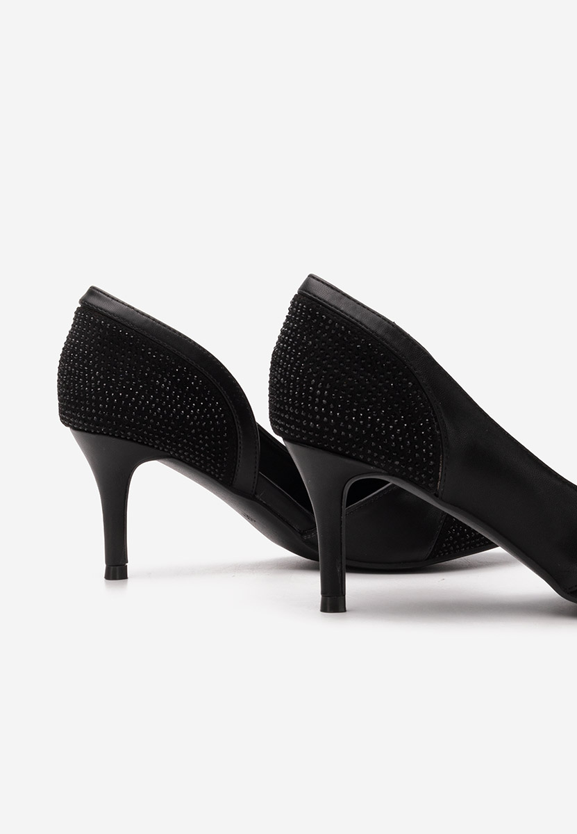 Simone fekete tűsarkú cipő 