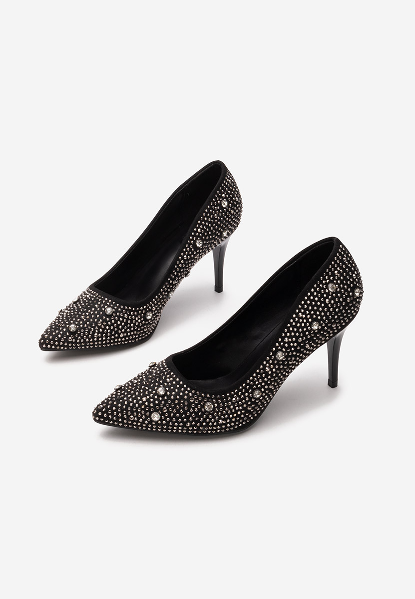 Tereasa fekete tűsarkú cipő 