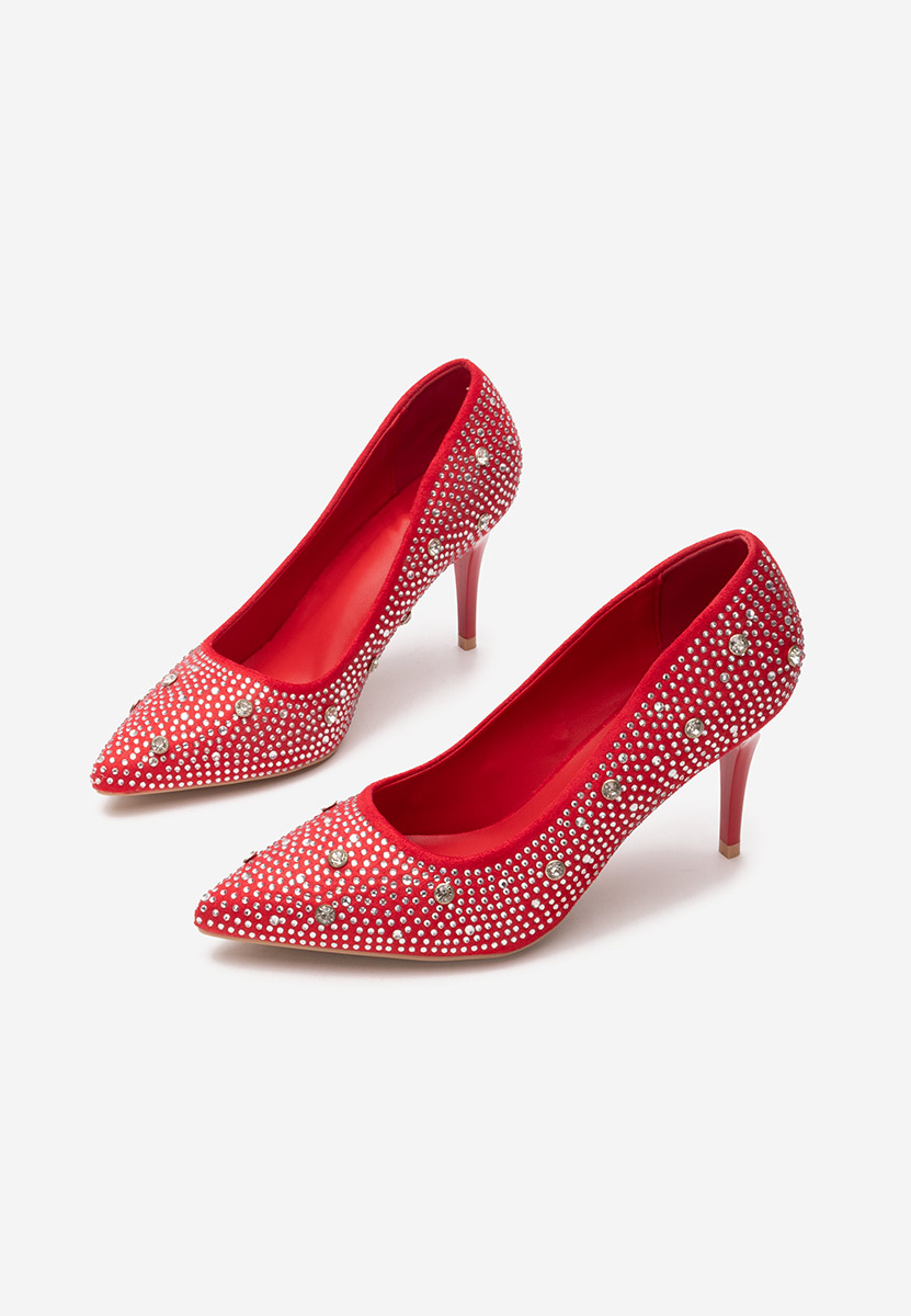 Tereasa piros tűsarkú cipő 