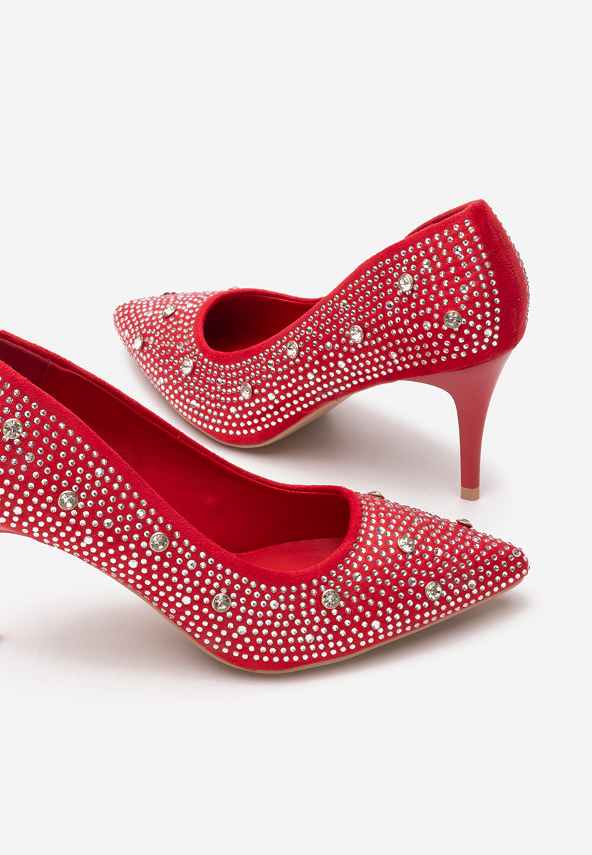 Tereasa piros tűsarkú cipő 