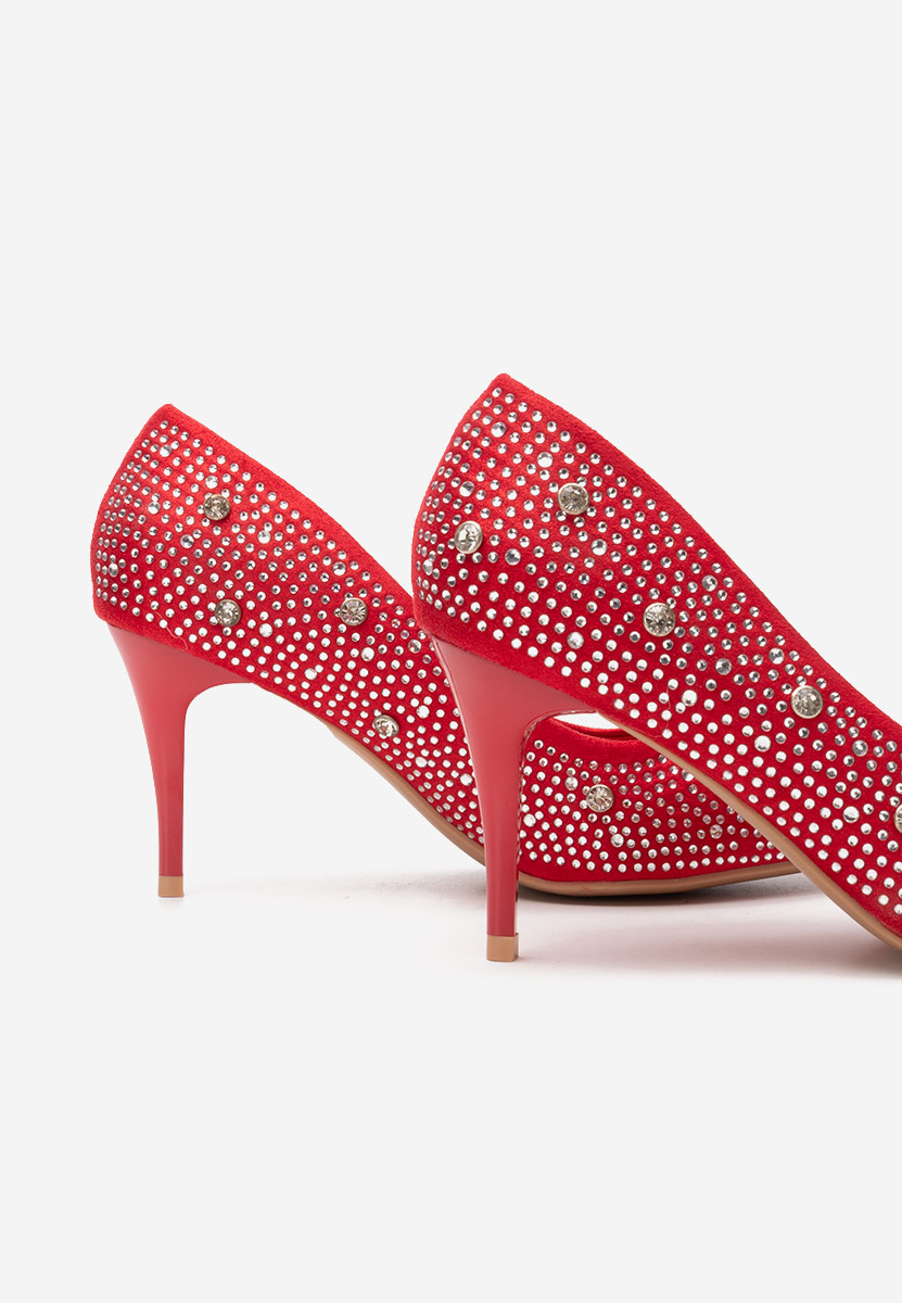 Tereasa piros tűsarkú cipő 