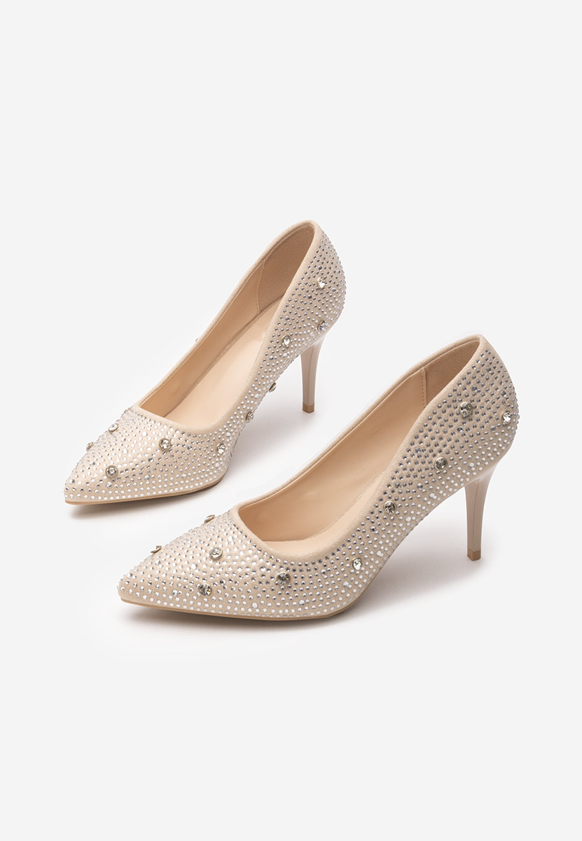 Tereasa bézs tűsarkú cipő 