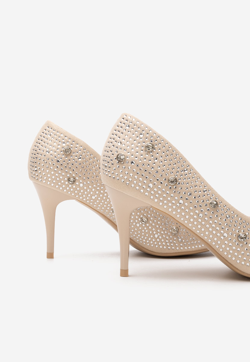 Tereasa bézs tűsarkú cipő 