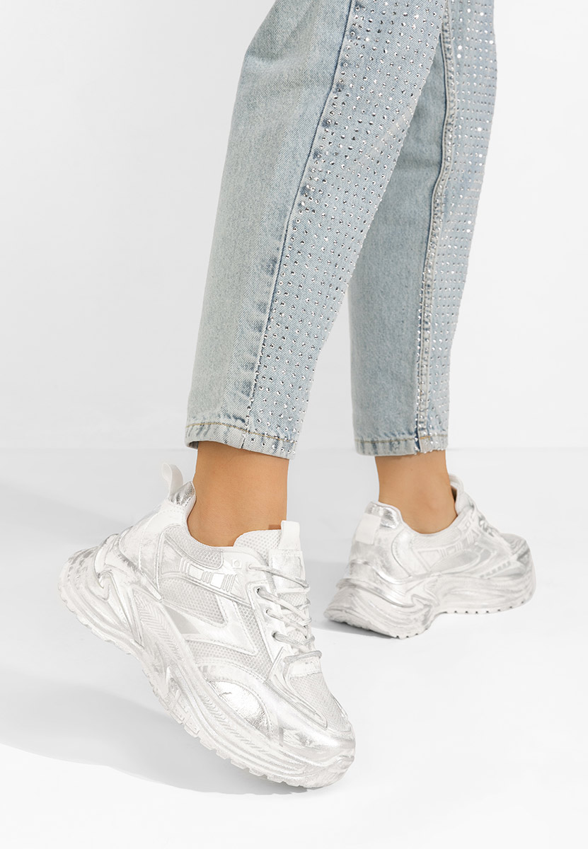 Kellee fehér platform sneaker cipő 