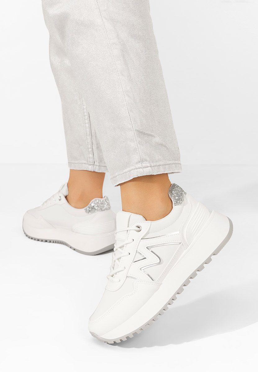 Ahri fehér platform sneaker cipő 
