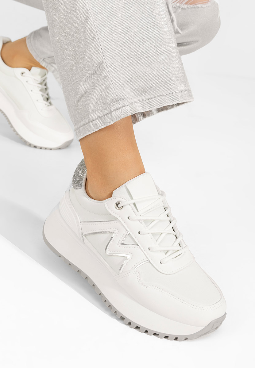 Ahri fehér platform sneaker cipő 