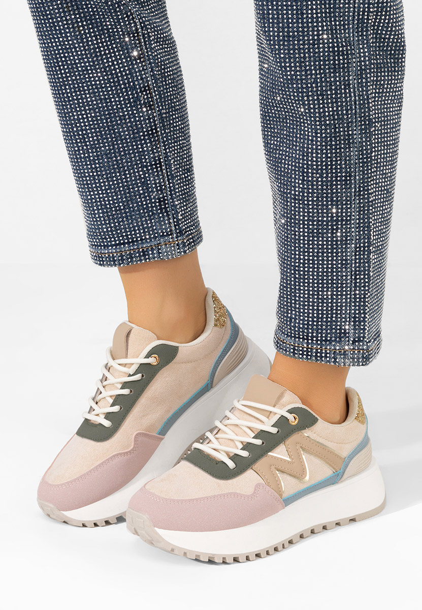 Ahri rózsaszín platform sneaker cipő 