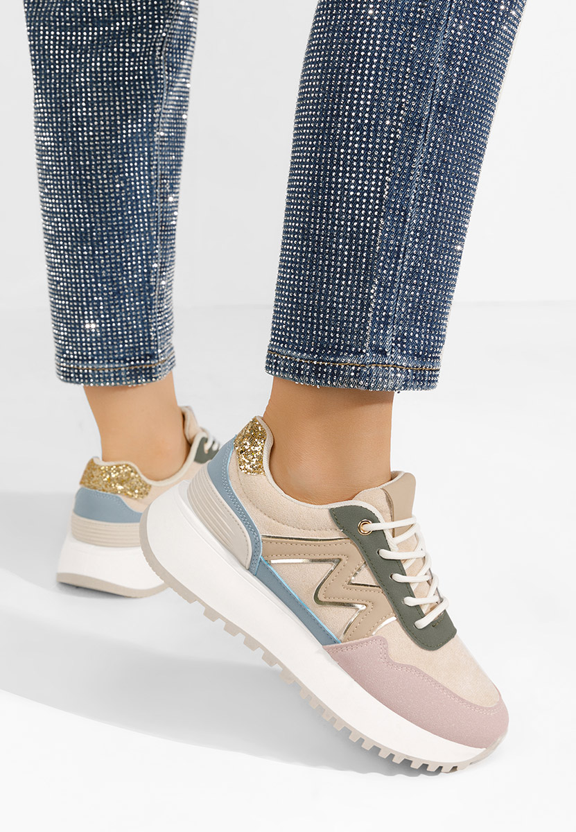 Ahri rózsaszín platform sneaker cipő 