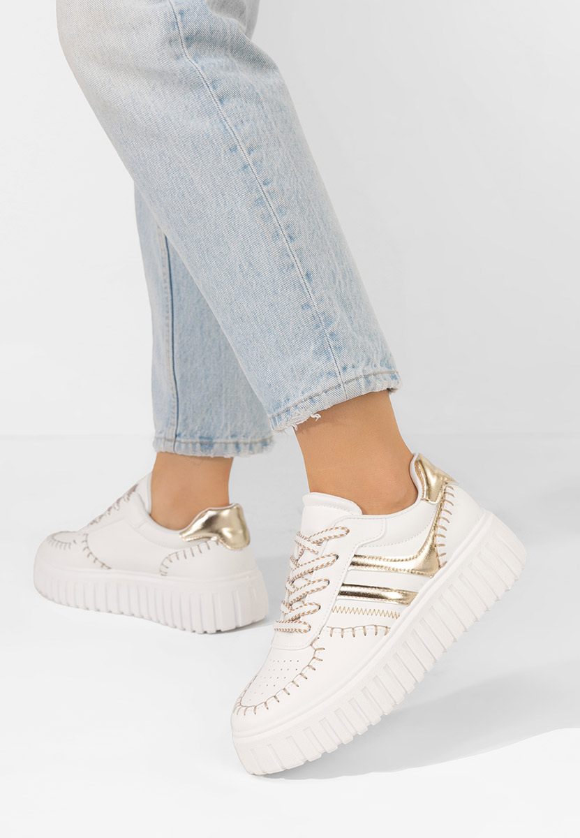 Brandie fehér platform sneaker cipő 