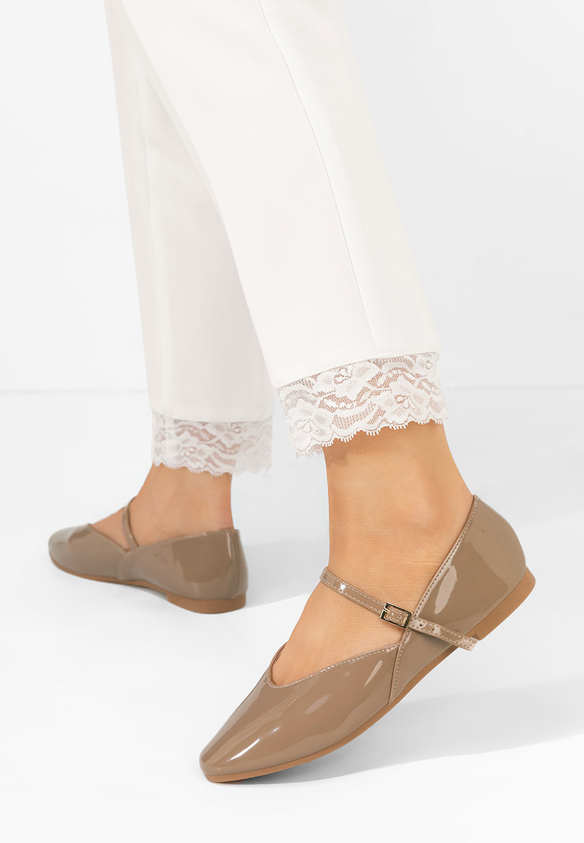 Cinda khaki női balerina