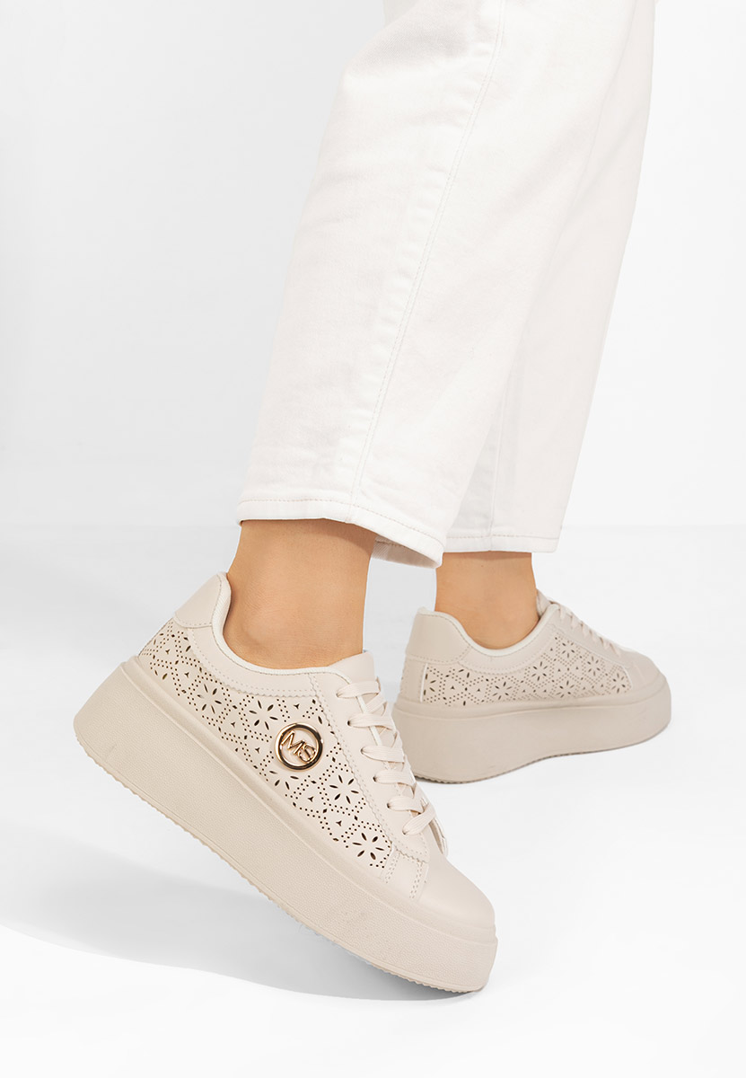 Nidya v2 bézs platform sneaker cipő 