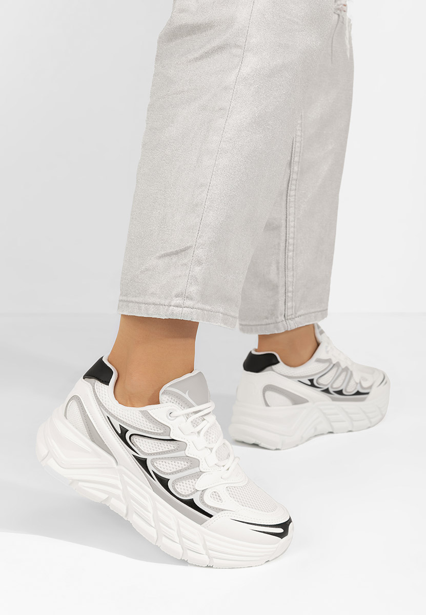 Amberly fehér platform sneaker cipő 