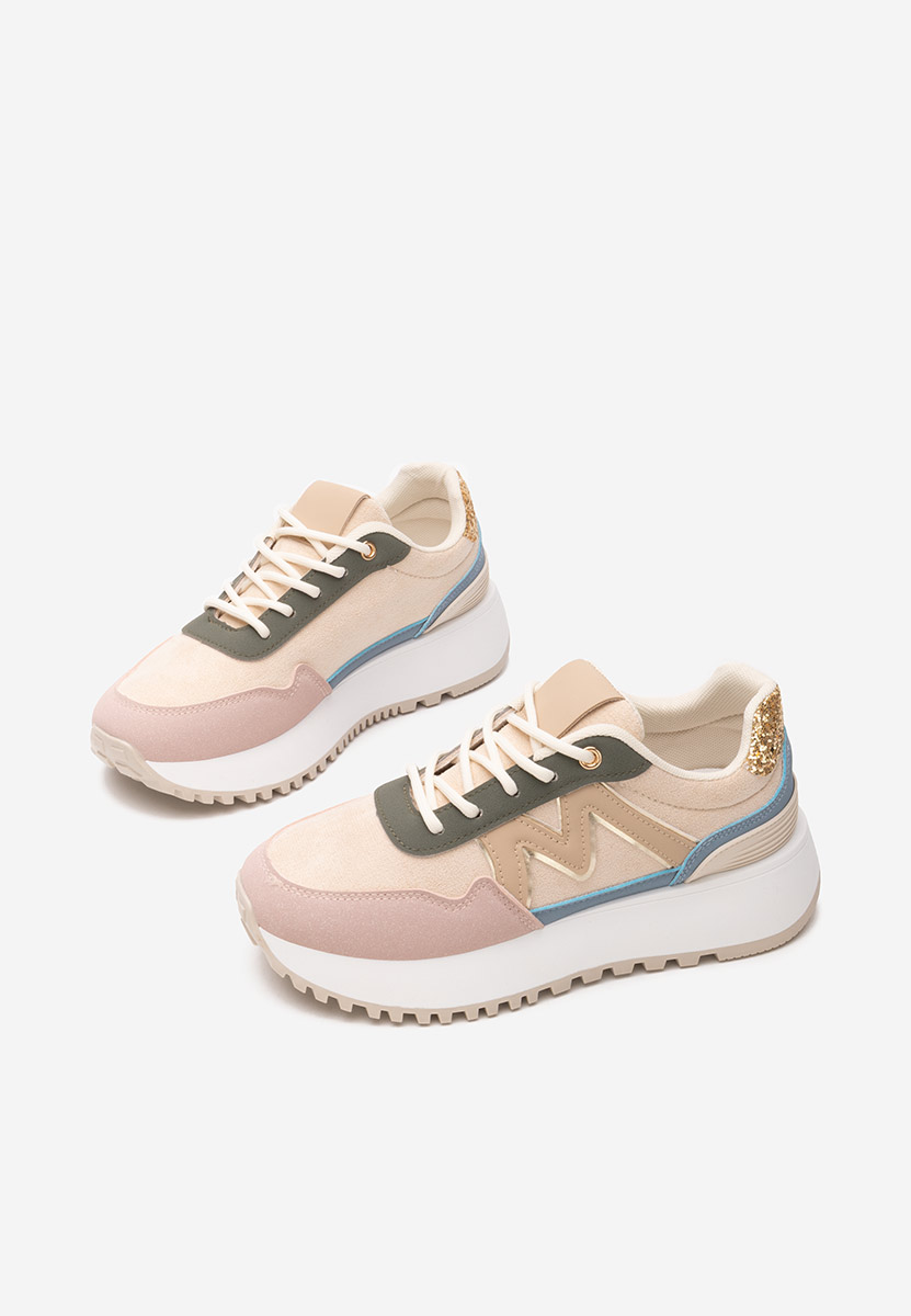 Ahri rózsaszín platform sneaker cipő 