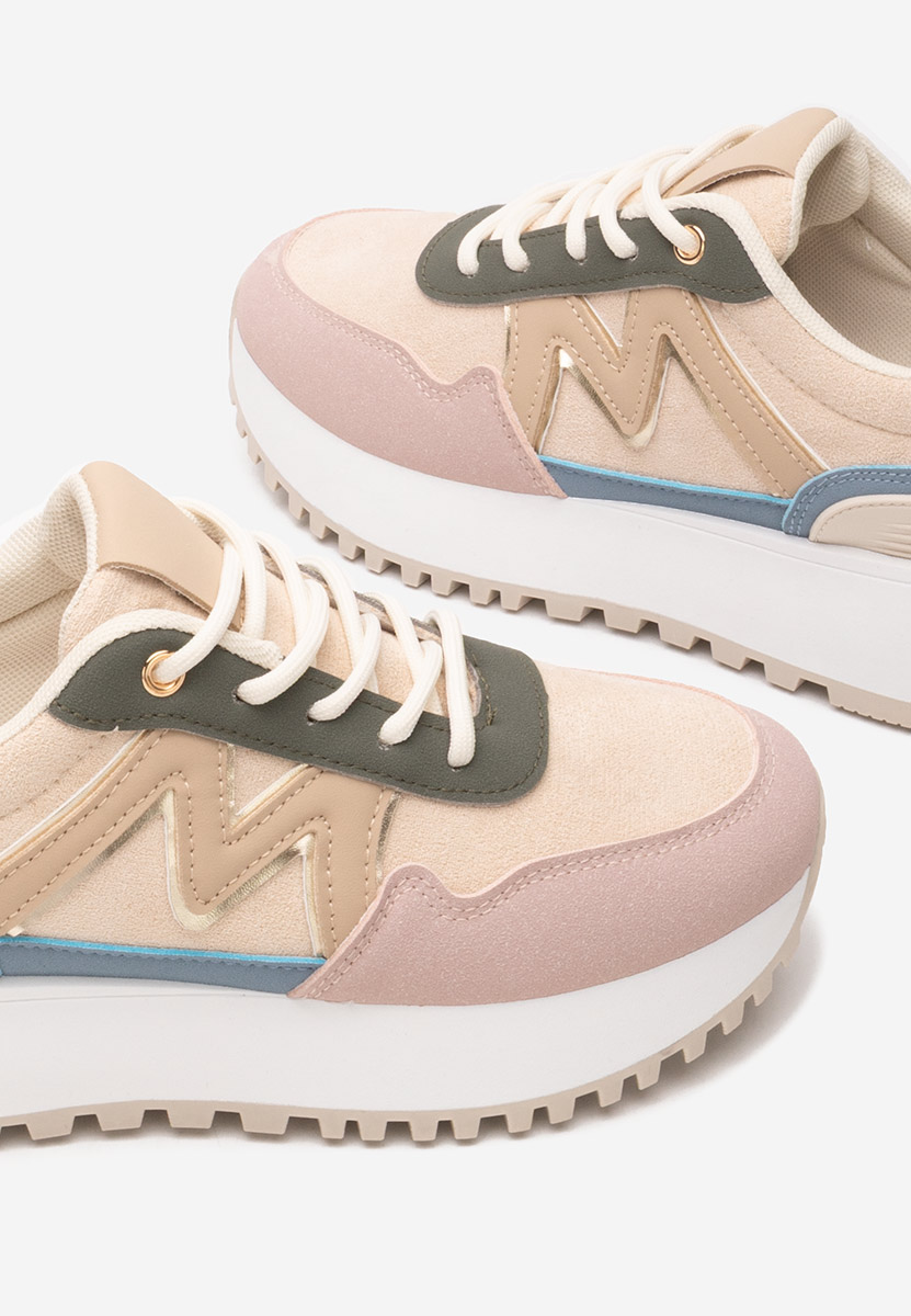 Ahri rózsaszín platform sneaker cipő 